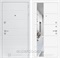 Входная металлическая дверь Лабиринт Трендо 19 Зеркало (Белый камень / Белый софт)