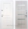 Входная металлическая дверь Армада Премиум Н СБ-14 (Белый / Сандал белый) стекло матовое