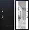 Входная дверь Армада Престиж СБ-16 с зеркалом (Чёрный муар / Белый матовый) - фото 46919