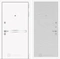 Входная металлическая дверь Лабиринт Line White 6 (Шагрень белая / Белое дерево)