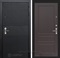 Входная металлическая дверь Лабиринт Black 3 (Чёрный кварц / Орех премиум)