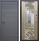 Входная дверь Армада Италия с зеркалом СБ-16 (Графит софт / Дуб беленый) - фото 61880