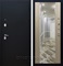 Входная дверь Армада Престиж СБ-16 с зеркалом (Чёрный муар / Дуб беленый) - фото 62435