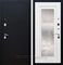 Входная дверь Армада Престиж с зеркалом ФЛЗ-120 (Чёрный муар / Белый матовый) - фото 62447