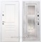 Входная металлическая дверь Армада Премиум Н с зеркалом ФЛЗ-120 (Белый / Бетон светлый)