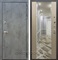 Входная дверь Армада Нова с зеркалом СБ-16 (Бетон тёмный / Дуб беленый) - фото 63764