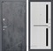 Входная металлическая дверь Лабиринт Лофт 02 (Бетон темный / Сандал белый)
