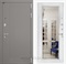 Входная металлическая дверь Лабиринт Formo с зеркалом Фацет (Шато Латте / Белый софт)