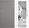Входная металлическая дверь Лабиринт Formo с зеркалом Максимум (Шато Латте / Белый софт)