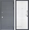 Входная металлическая дверь Лира 3К Стокгольм (Графит софт / Эмаль белая)