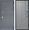 Входная металлическая дверь Лира 3К Доррен (Графит софт / Эмаль светло-серая)