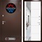 Уличная металлическая дверь Лабиринт Термо Магнит с зеркалом 19 (Антик медный / Белый софт)