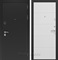 Входная металлическая дверь Персона Евро-2 панель №156 (Чёрный муар / Белый матовый)