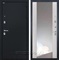 Входная металлическая дверь Интекрон Греция с зеркалом ФЛЗ-156 (Чёрный шелк / Сосна белая)