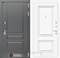Входная металлическая дверь Лабиринт Платинум 26 (Альберо Грей / Эмаль белая RAL 9003)