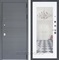 Входная металлическая дверь Лира 3К с зеркалом Модерн (Графит софт / Белый софт)