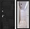 Входная металлическая дверь Лабиринт Пазл Зеркало Максимум (Лофт черный / Сандал белый)