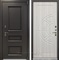 Уличная входная дверь с терморазрывом Лекс Термо Айсберг №44 (Муар коричневый / Сандал белый)