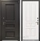 Уличная входная дверь с терморазрывом Лекс Термо Айсберг №87 (Муар коричневый / Софт белый снег)