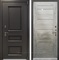 Уличная входная дверь с терморазрывом Лекс Термо Айсберг №111 Клеопатра (Муар коричневый / Дуб тревис серый)