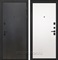 Входная металлическая дверь Интекрон Профит Black Гладкая (Лофт черный / Силк Сноу)