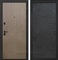 Входная металлическая дверь Интекрон Профит Black Лучи-М (Шпон Венге коричневый / Венге распил кофе)