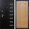 Входная металлическая дверь Лекс Витязь №16 (Чёрный шелк / Дуб натуральный)