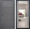 Входная металлическая дверь Лекс Сенатор 3К с зеркалом №102 (Софт графит / Бетон светлый)