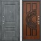 Входная дверь Соната №27 (Бетон темный / Голден патина черная) - фото 78013