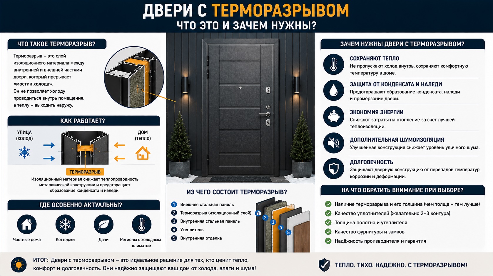 Двери с Терморазрывом. Что это и зачем нужны?